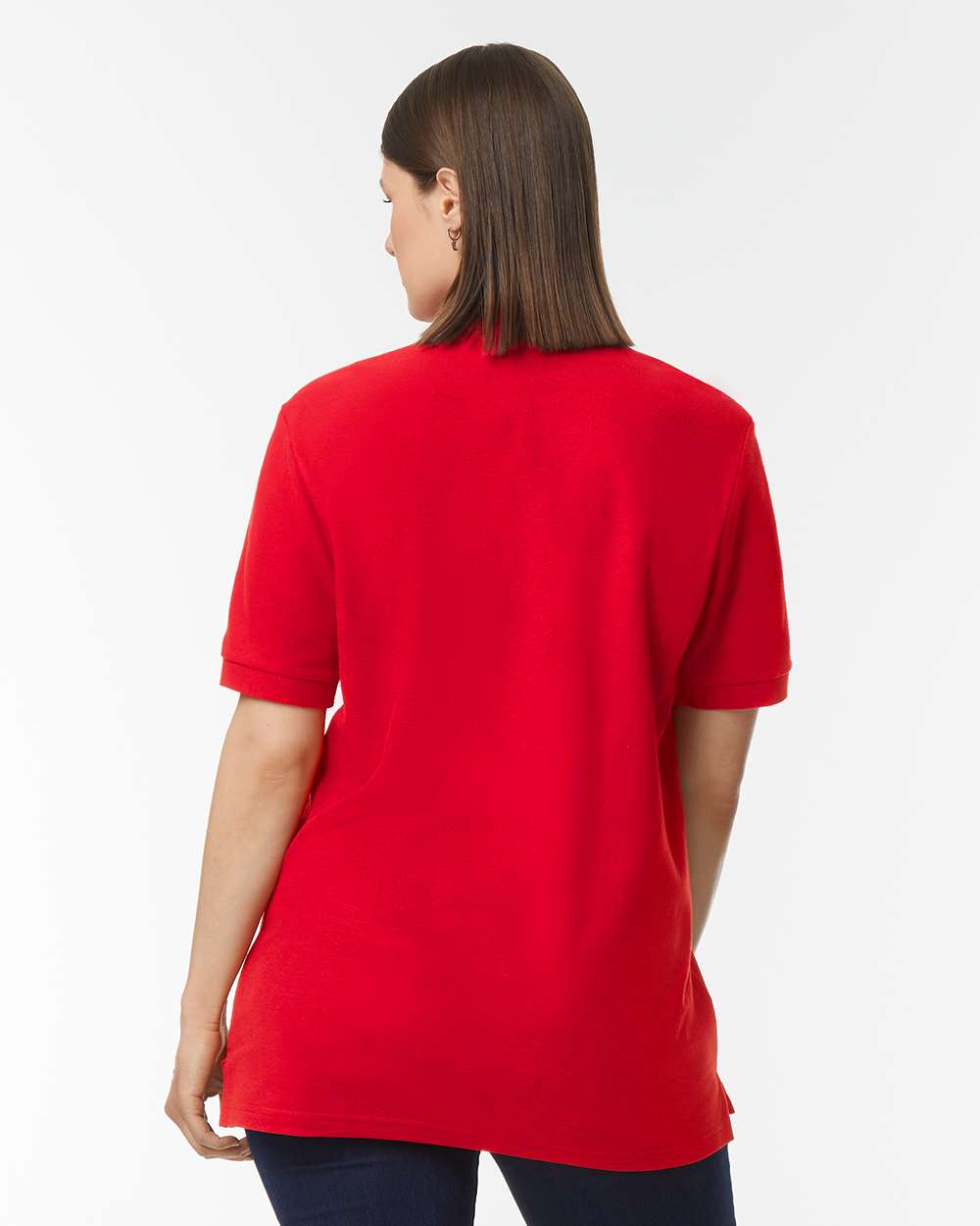 Men's Hammer™ Pique Polo - OnModelBack - B01560703 - Red