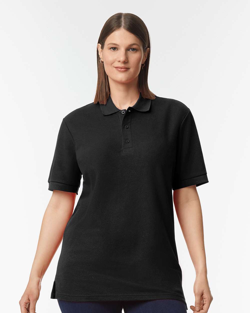 Men's Hammer™ Pique Polo - OnModelFront - B01560503 - Black