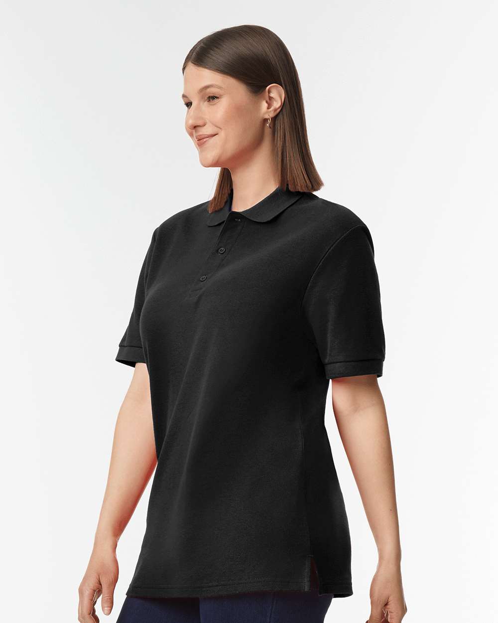 Men's Hammer™ Pique Polo - OnModelSide - B01560503 - Black