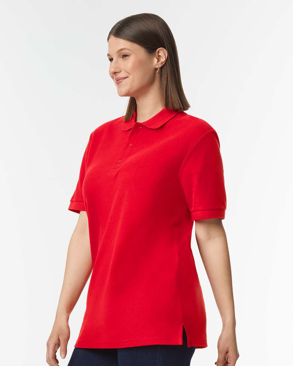 Men's Hammer™ Pique Polo - OnModelSide - B01560703 - Red