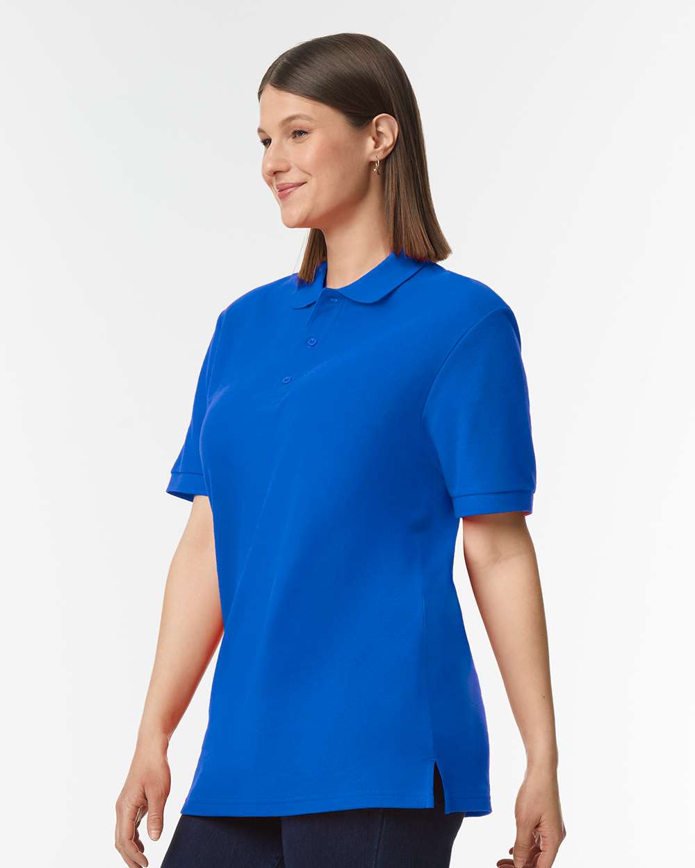 Men's Hammer™ Pique Polo - OnModelSide - B01560753 - Royal