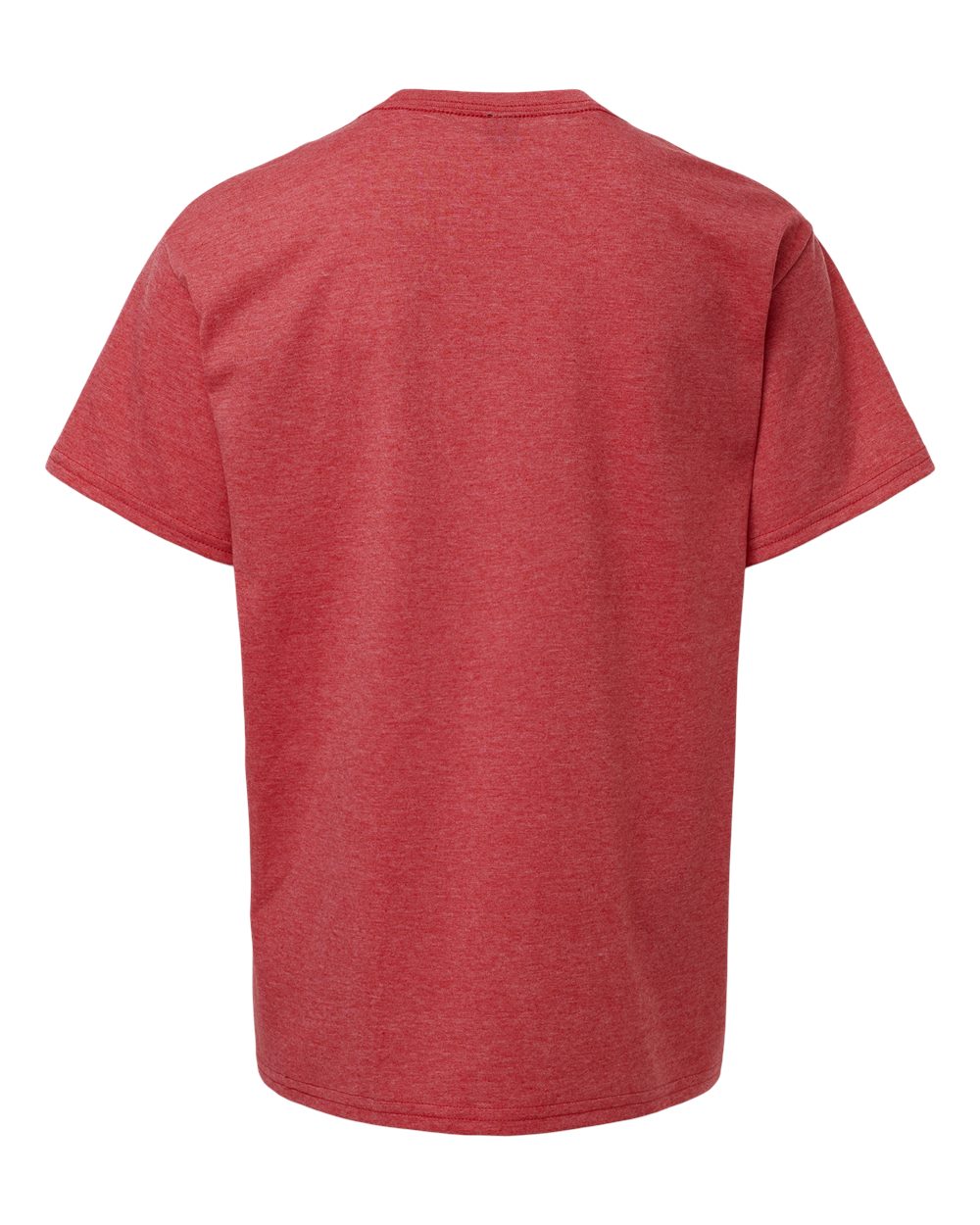 Youth Softstyle® T-Shirt - Back - B01660712 - Heather Red