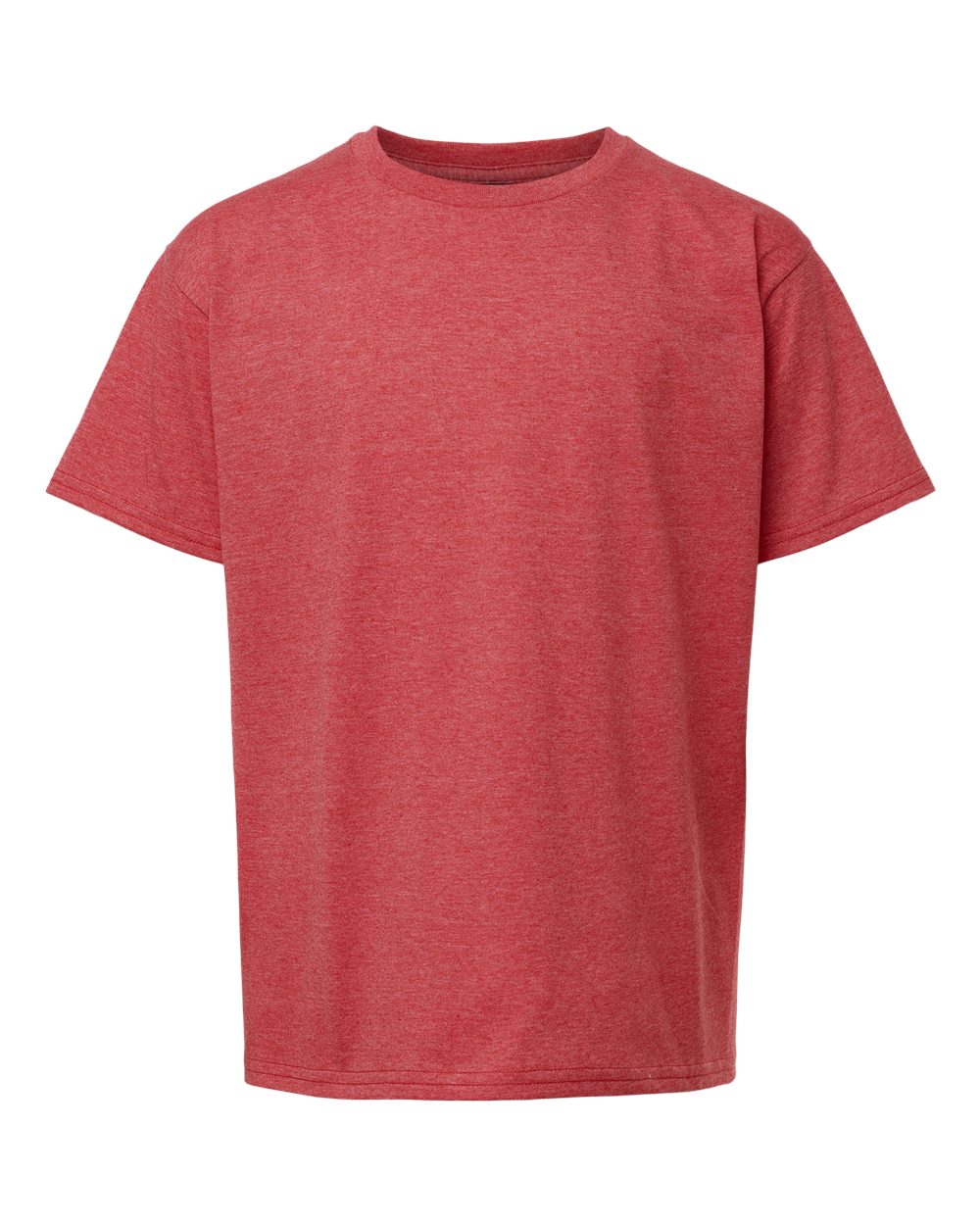 Youth Softstyle® T-Shirt - Front - B01660712 - Heather Red