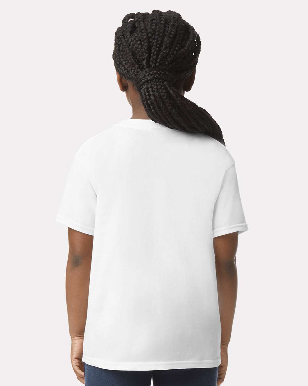 Youth Softstyle® T-Shirt - OnModelBack - B01660002 - White