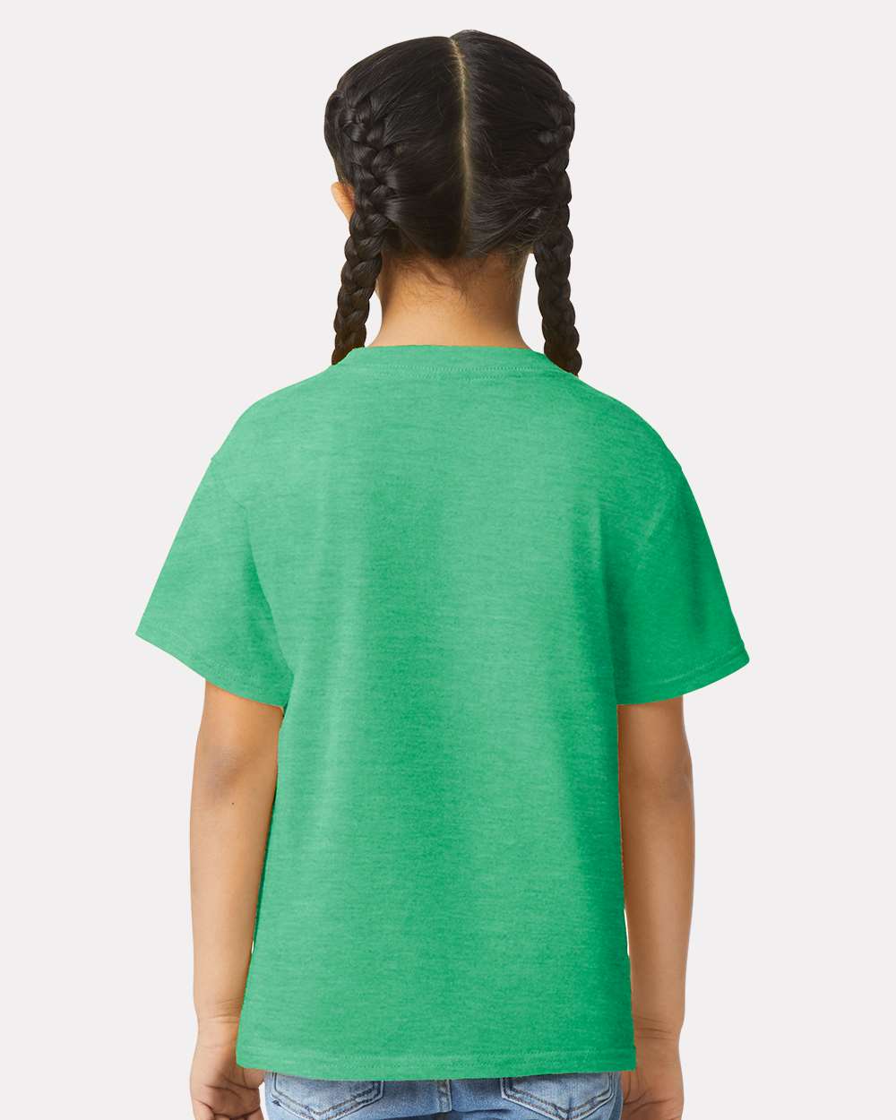 Youth Softstyle® T-Shirt - OnModelBack - B01660172 - Heather Irish Green