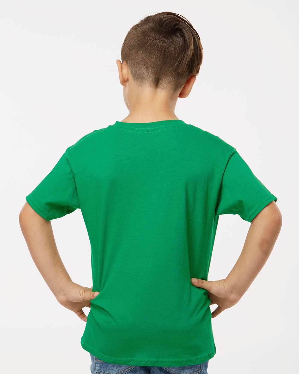 Youth Softstyle® T-Shirt - OnModelBack - B01660202 - Irish Green