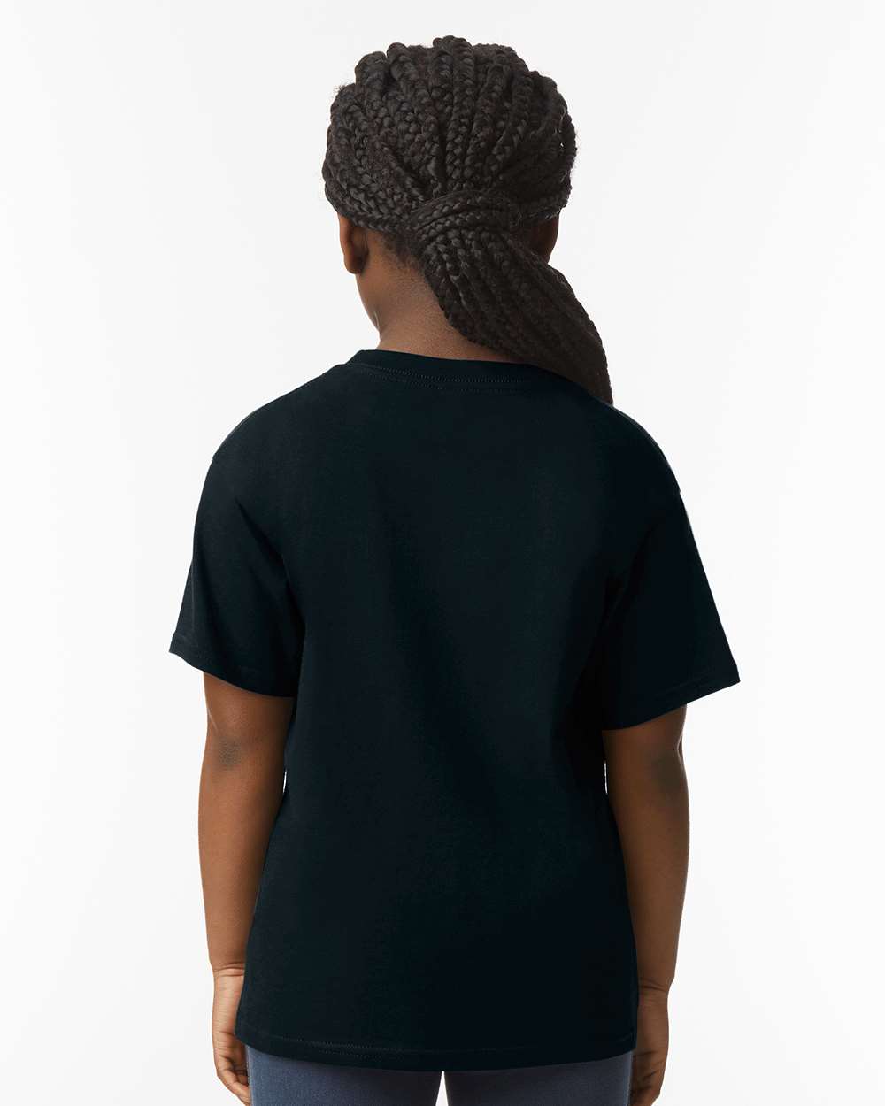 Youth Softstyle® T-Shirt - OnModelBack - B01660502 - Black