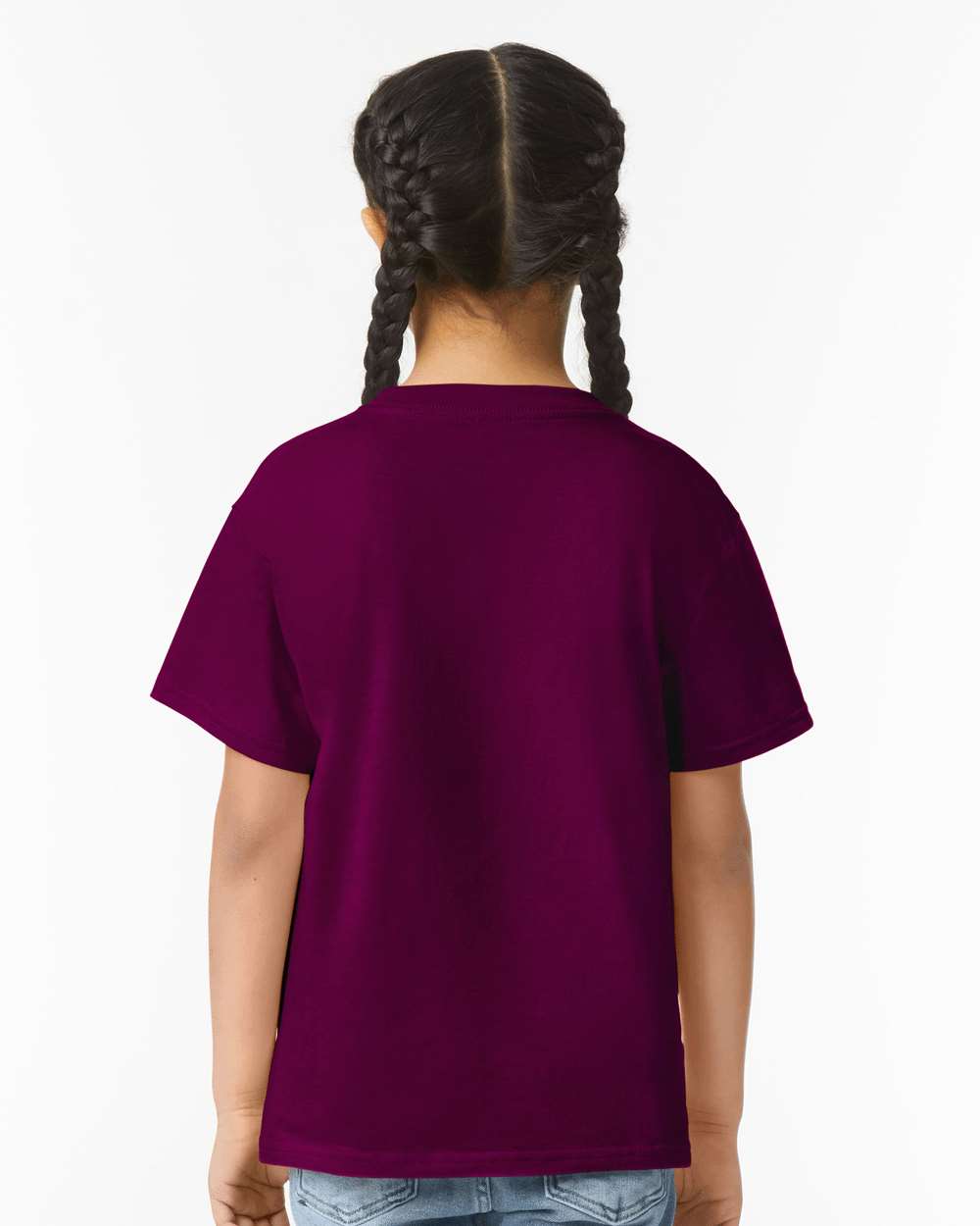 Youth Softstyle® T-Shirt - OnModelBack - B01660532 - Maroon