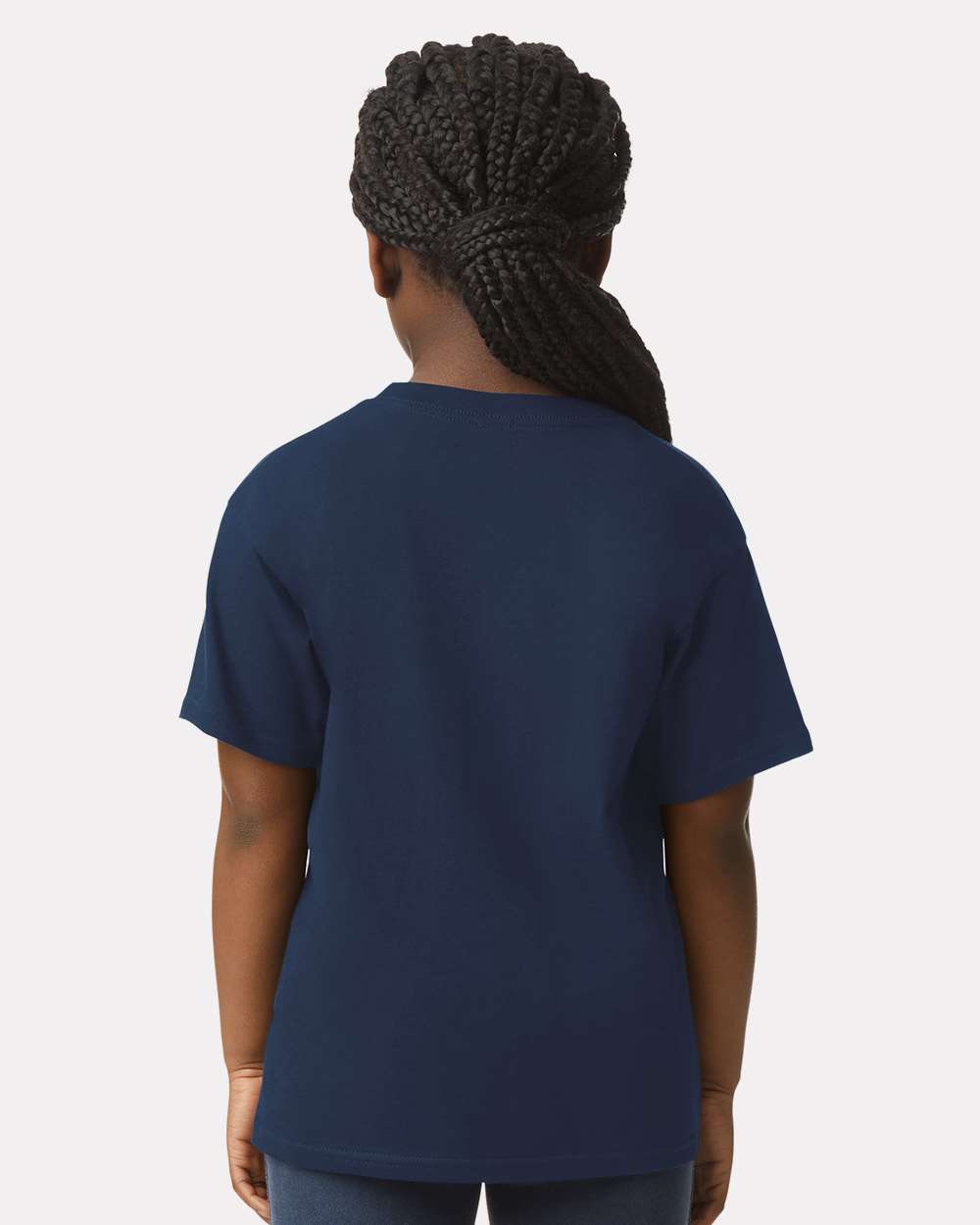 Youth Softstyle® T-Shirt - OnModelBack - B01660652 - Navy