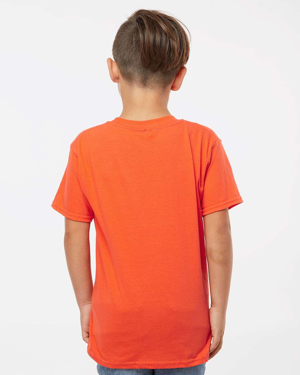 Youth Softstyle® T-Shirt - OnModelBack - B01660662 - Orange
