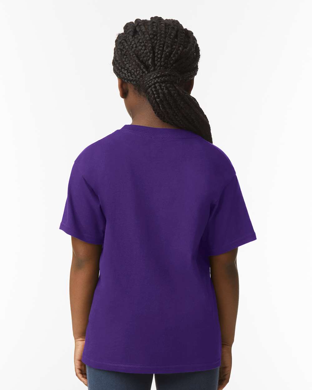 Youth Softstyle® T-Shirt - OnModelBack - B01660672 - Purple