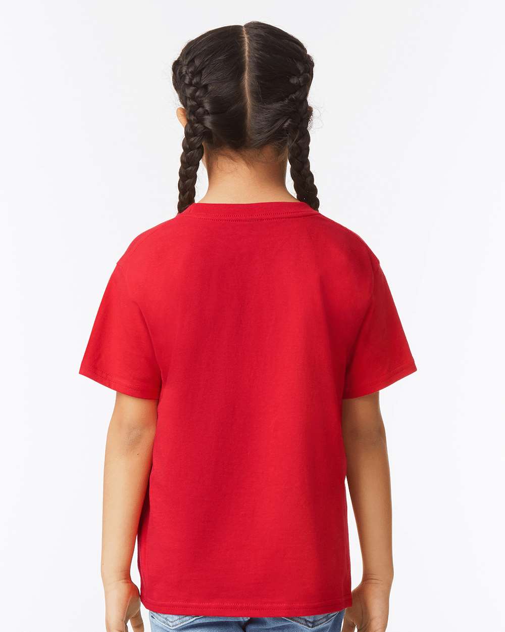 Youth Softstyle® T-Shirt - OnModelBack - B01660702 - Red