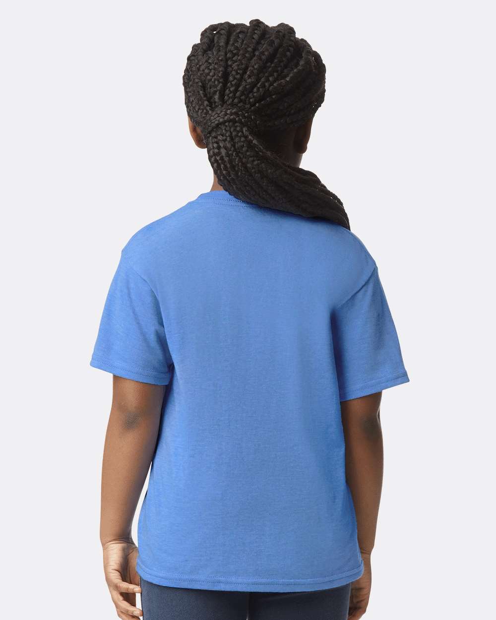 Youth Softstyle® T-Shirt - OnModelBack - B01660762 - Heather Royal
