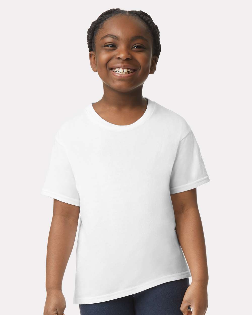 Youth Softstyle® T-Shirt - OnModelFront - B01660002 - White