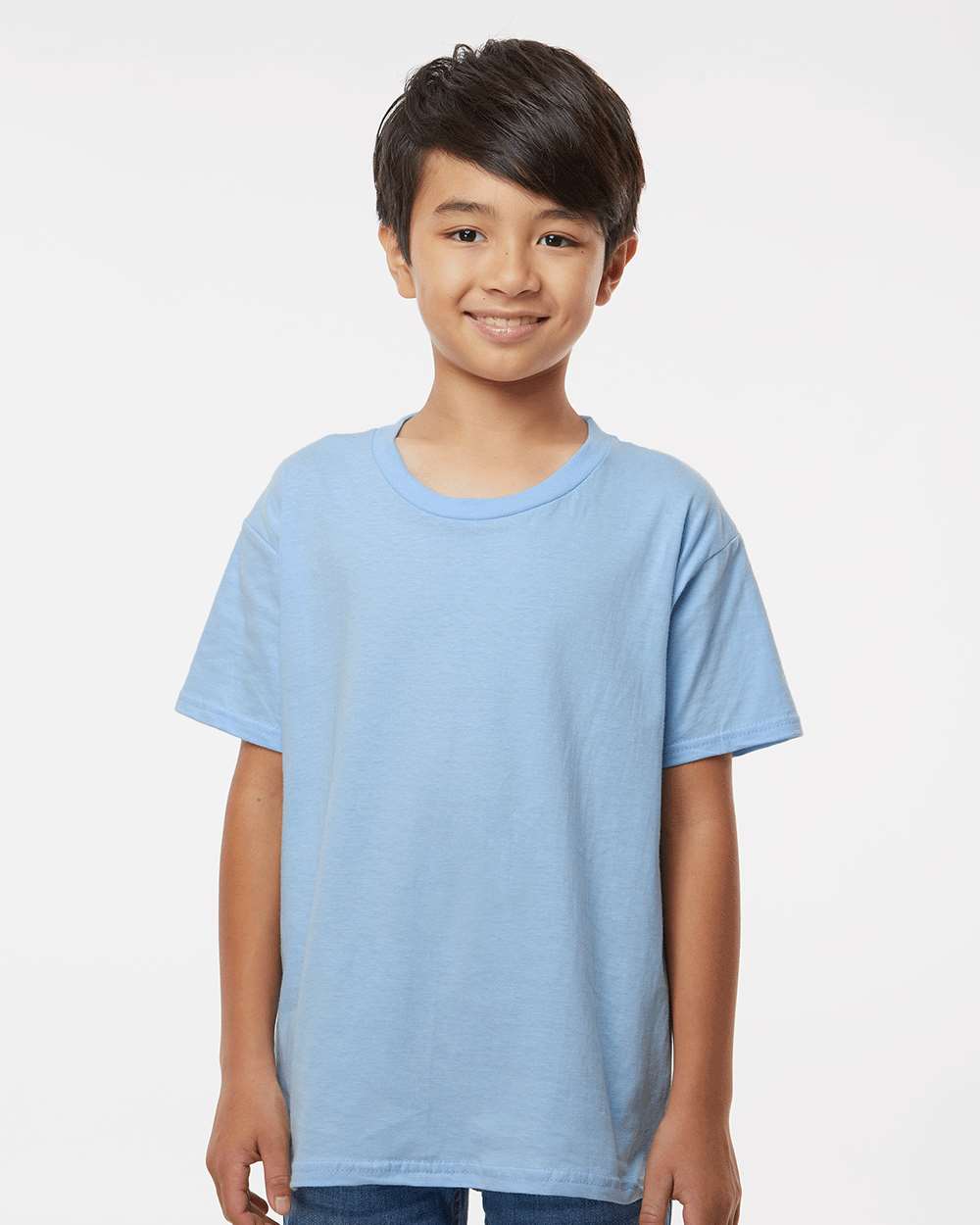 Youth Softstyle® T-Shirt - OnModelFront - B01660252 - Light Blue