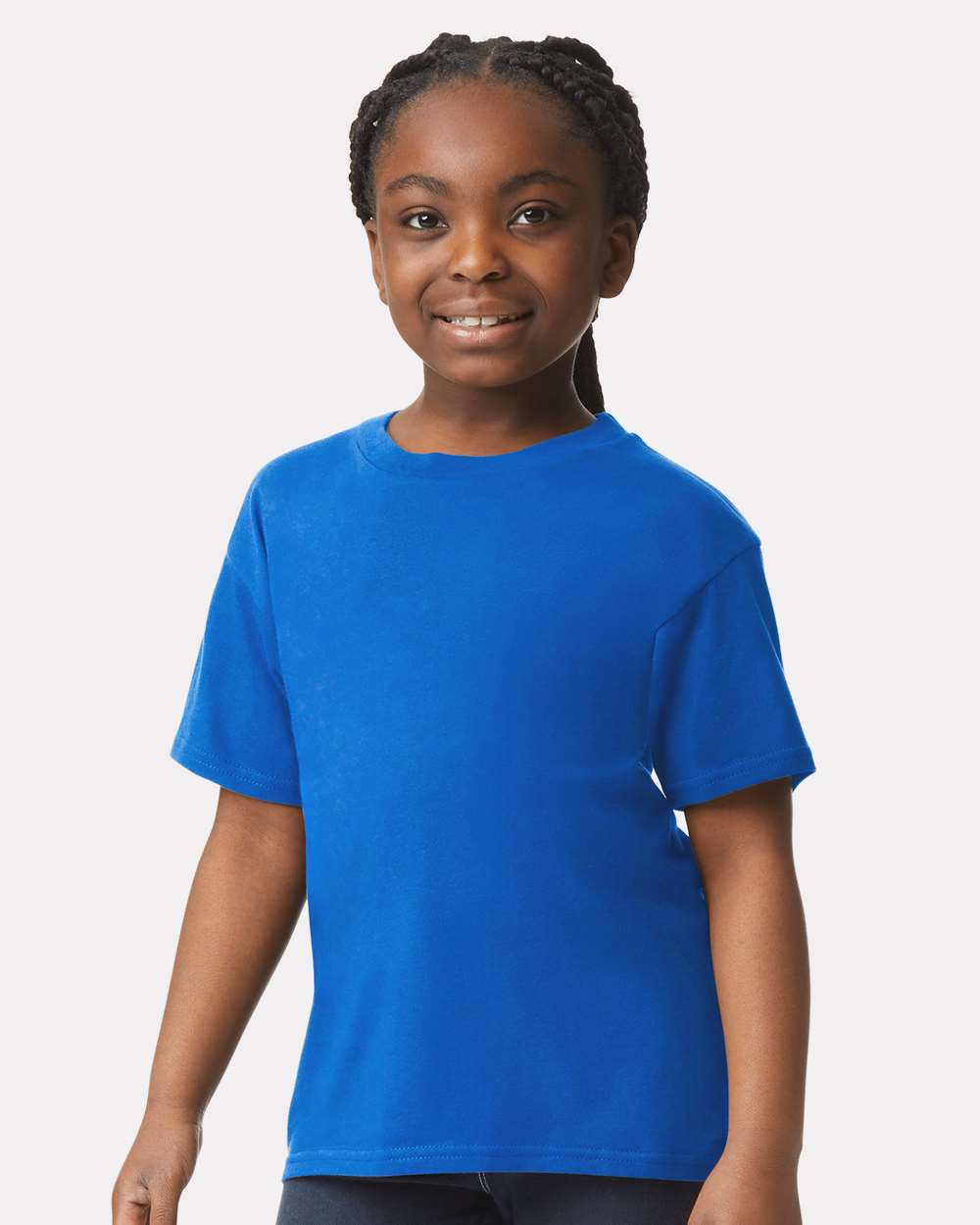 Youth Softstyle® T-Shirt - OnModelFront - B01660752 - Royal