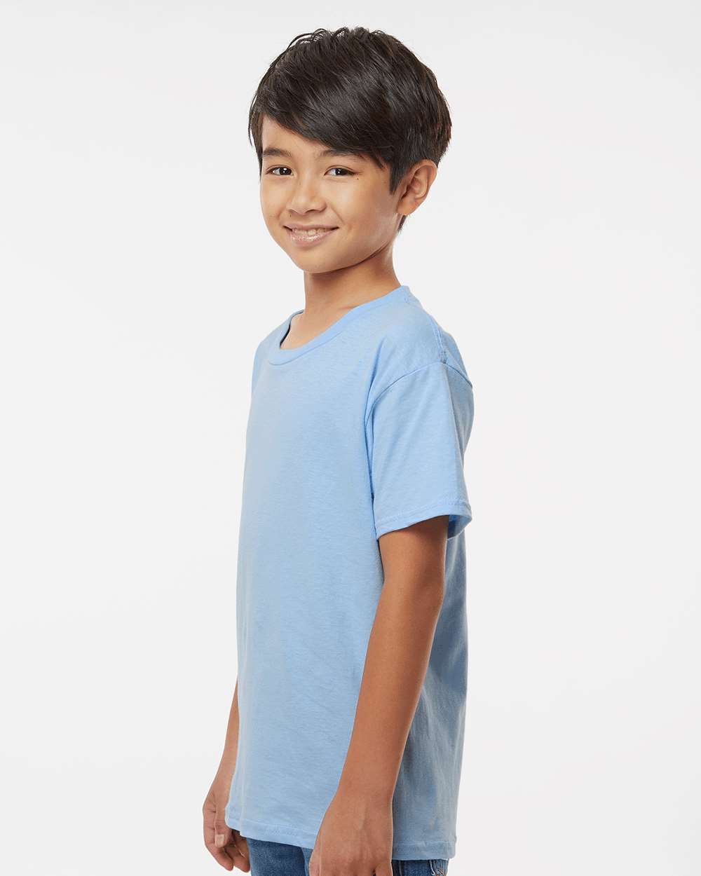 Youth Softstyle® T-Shirt - OnModelSide - B01660252 - Light Blue