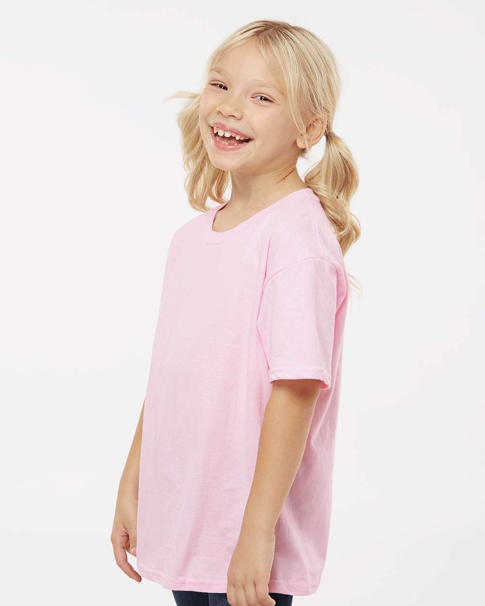 Youth Softstyle® T-Shirt - OnModelSide - B01660302 - Light Pink