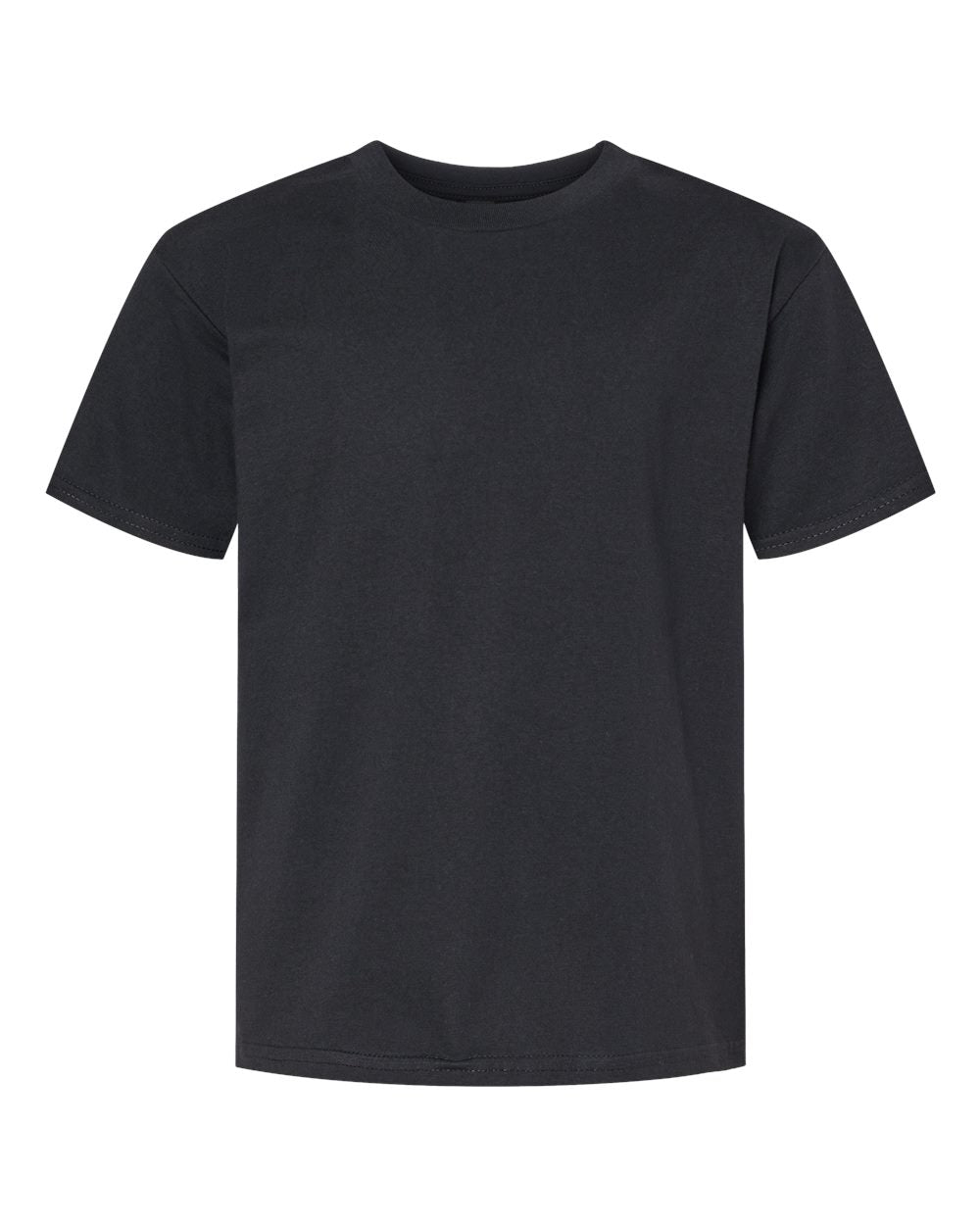 Youth Softstyle® Midweight T-Shirt - Front - B01960502 - Pitch Black
