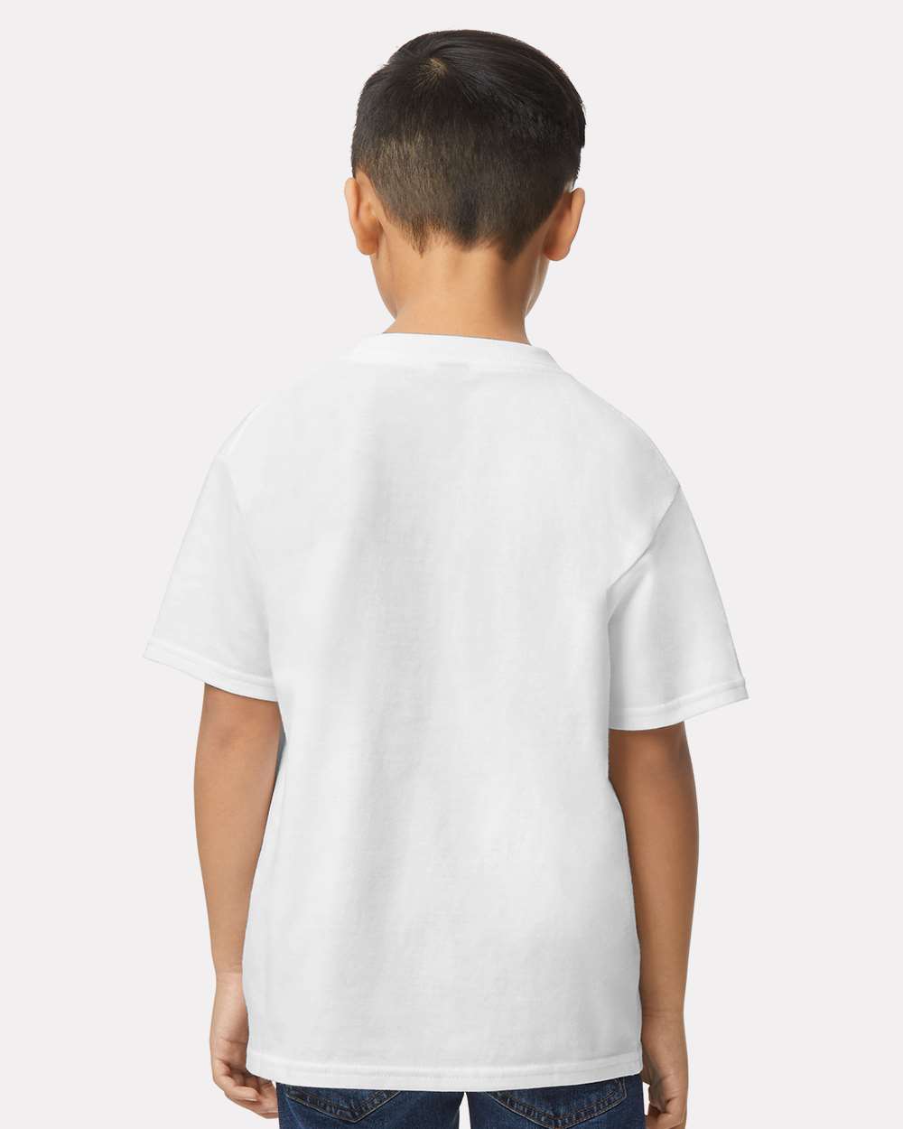 Youth Softstyle® Midweight T-Shirt - OnModelBack - B01960002 - White