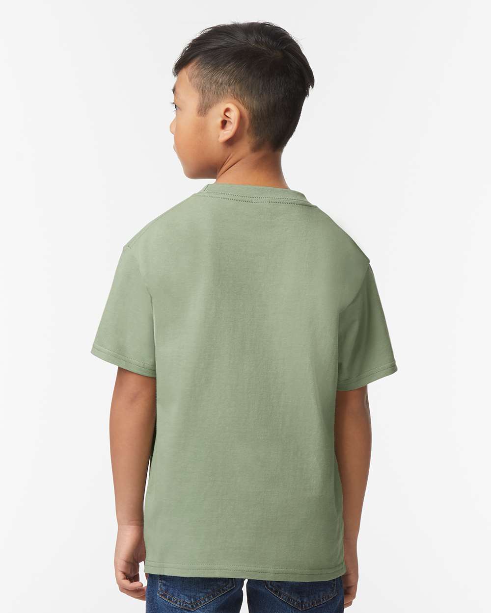Youth Softstyle® Midweight T-Shirt - OnModelBack - B01960172 - Sage