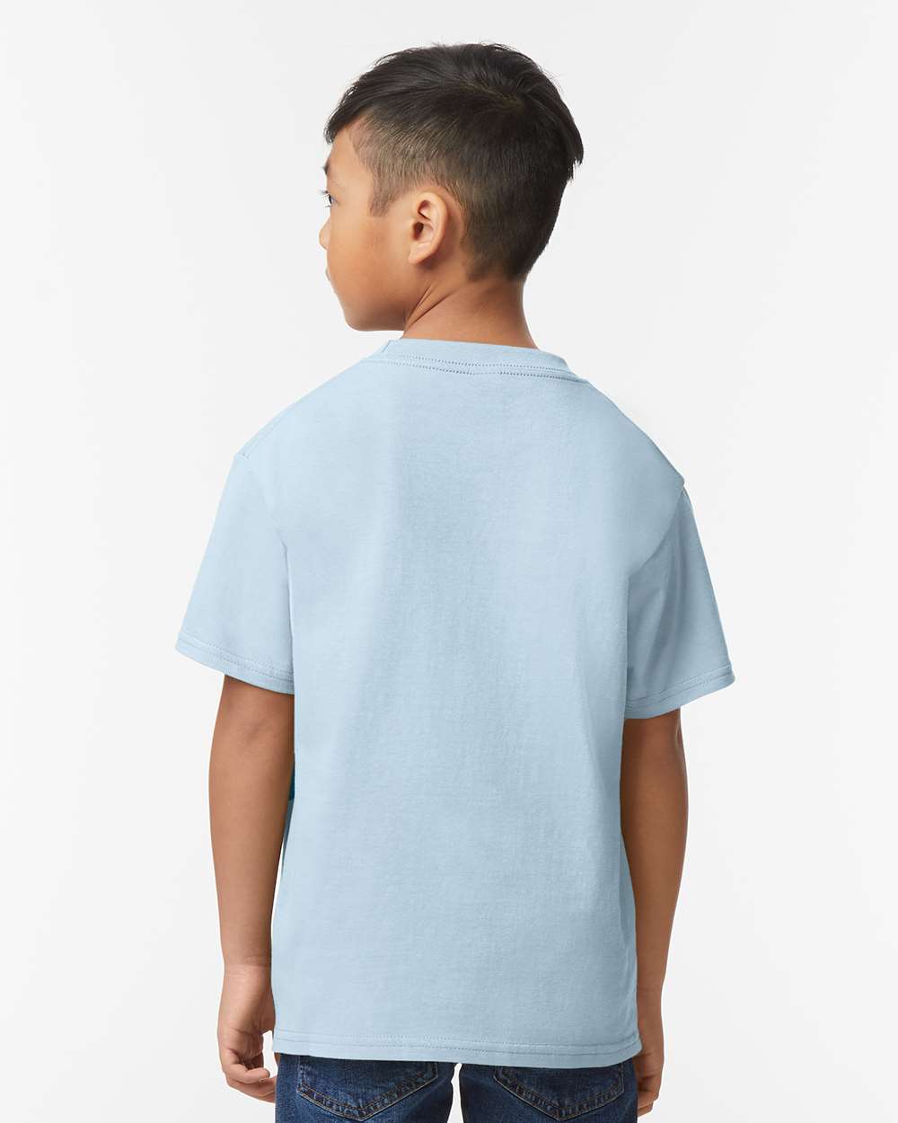 Youth Softstyle® Midweight T-Shirt - OnModelBack - B01960252 - Light Blue