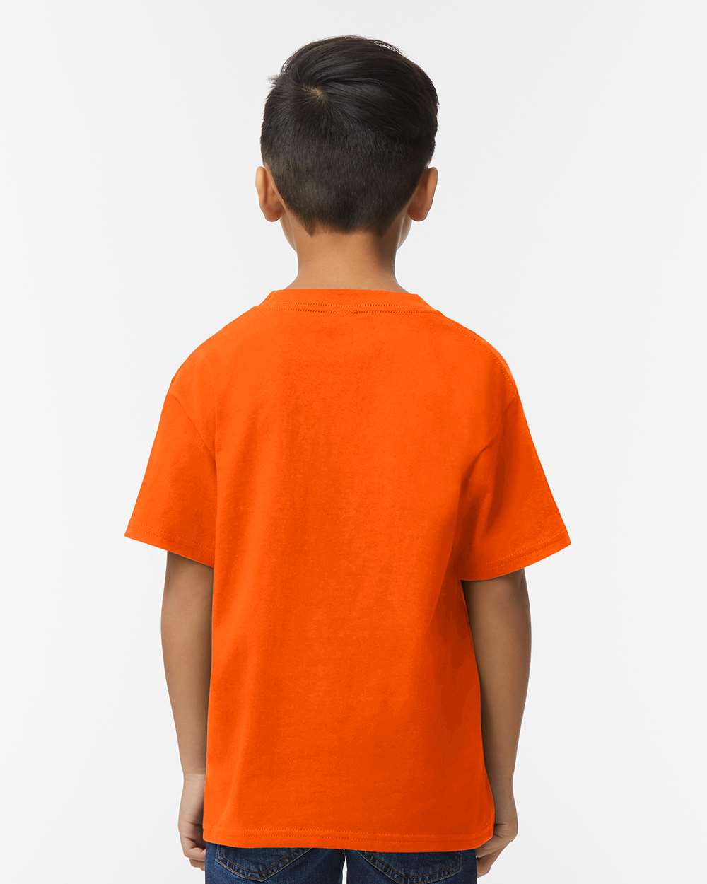 Youth Softstyle® Midweight T-Shirt - OnModelBack - B01960662 - Orange