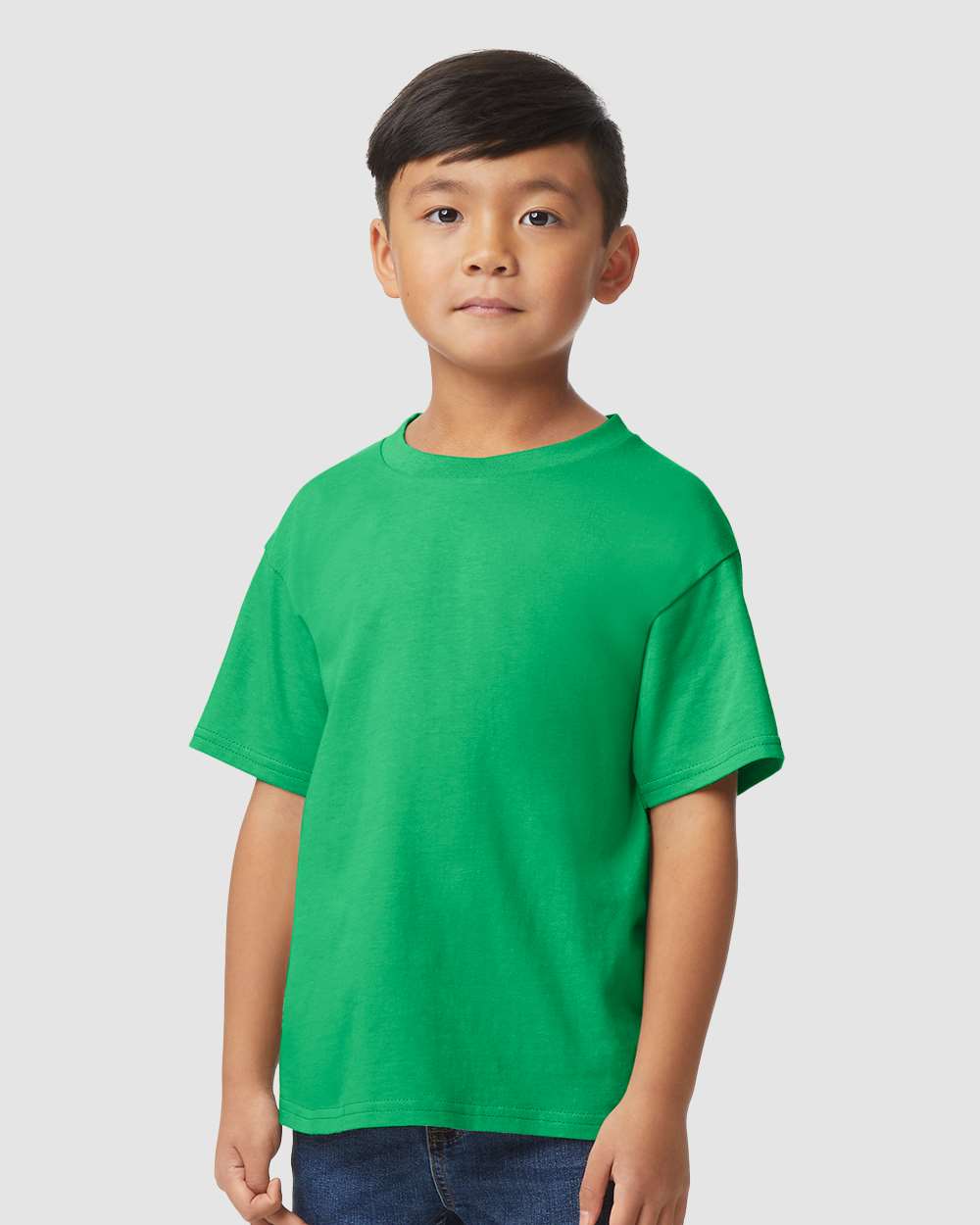 Youth Softstyle® Midweight T-Shirt - OnModelFront - B01960192 - Irish Green
