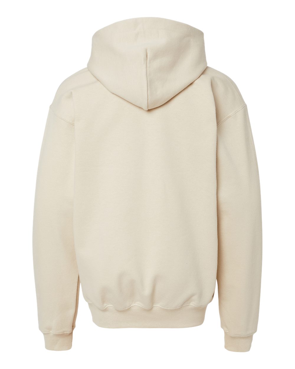 Youth Softstyle® Midweight Hooded Sweatshirt - Back - B00960732 - Sand