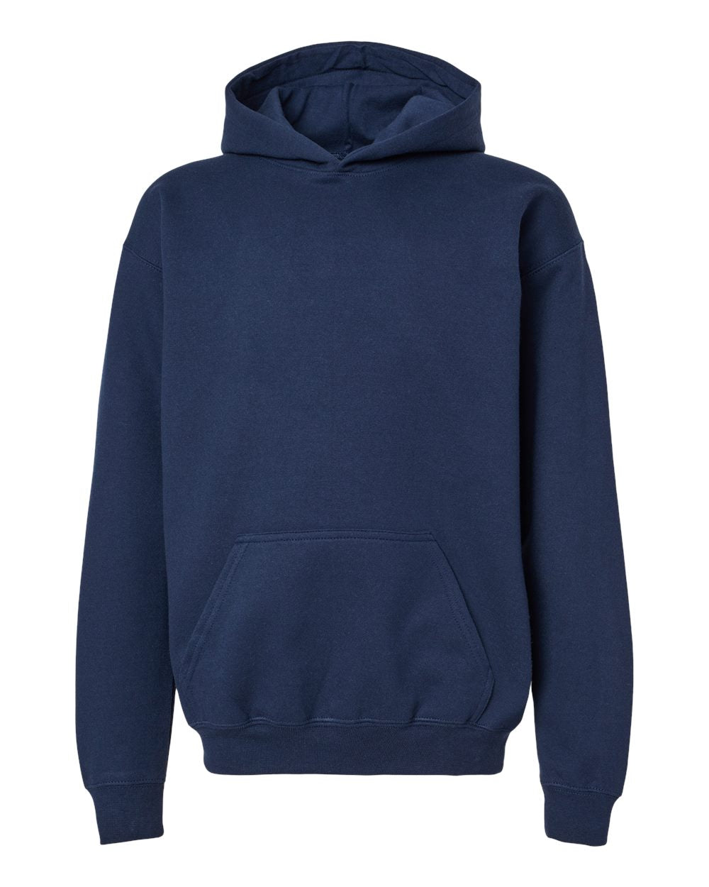 Youth Softstyle® Midweight Hooded Sweatshirt - Front - B00960652 - Navy