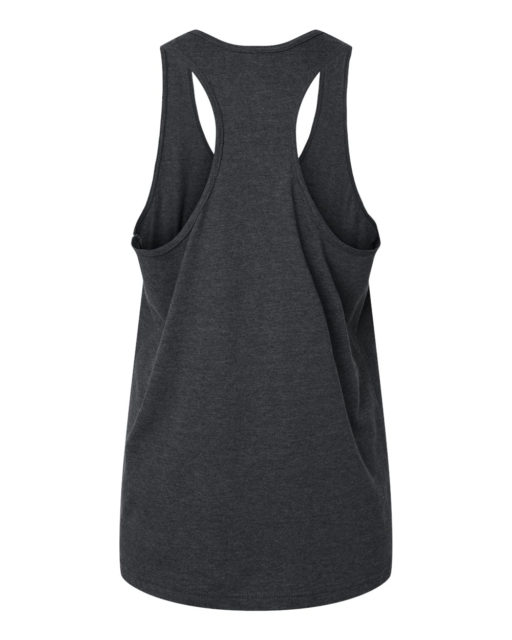 Women's Softstyle® CVC Racerback Tank Top - Back - B02160103 - Pitch Black Mist