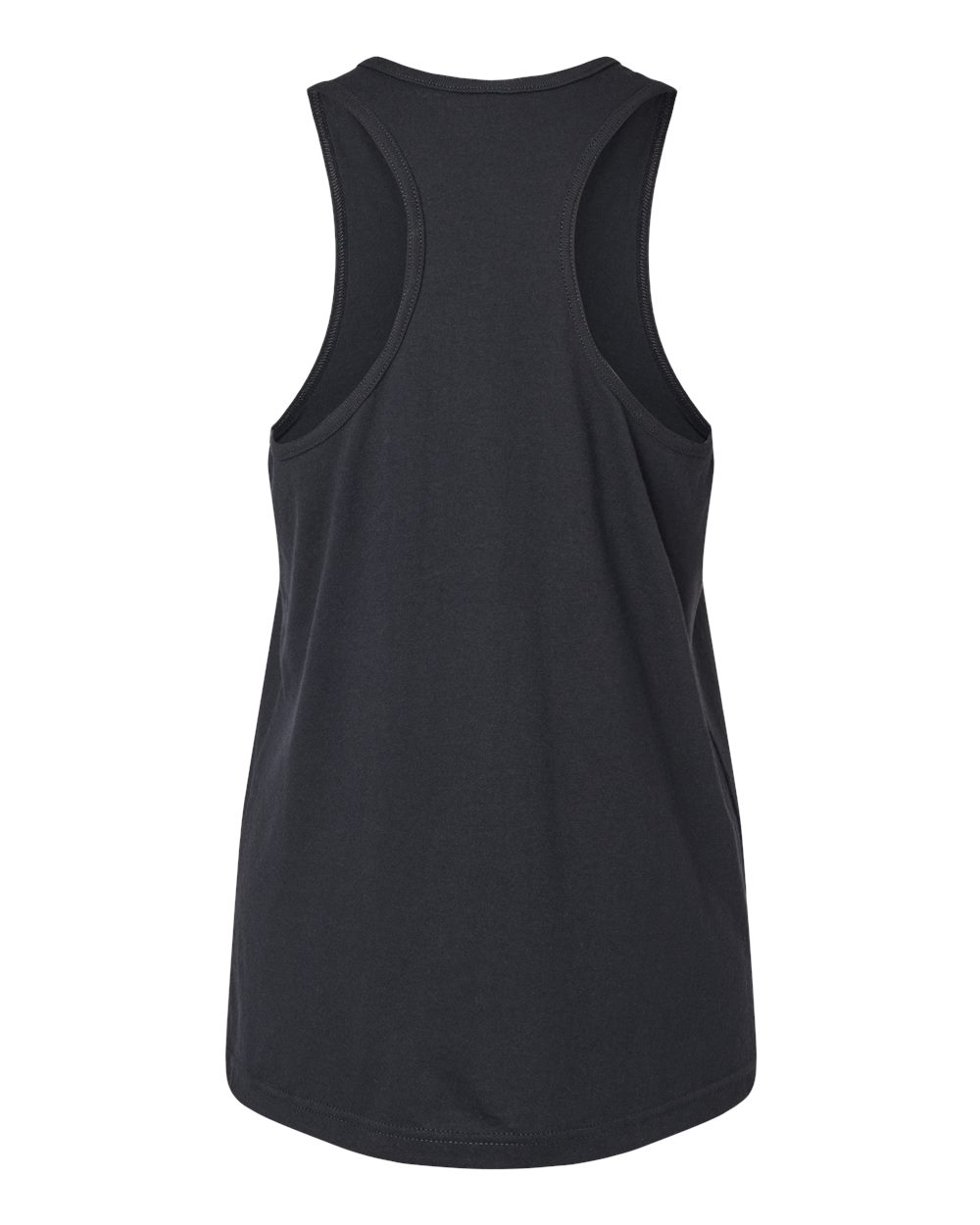 Women's Softstyle® CVC Racerback Tank Top - Back - B02160503 - Pitch Black