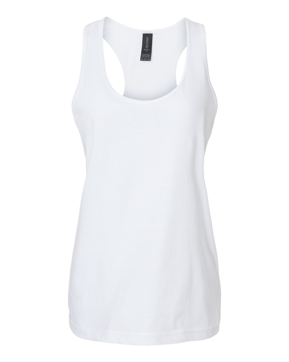 Women's Softstyle® CVC Racerback Tank Top - Front - B02160003 - White