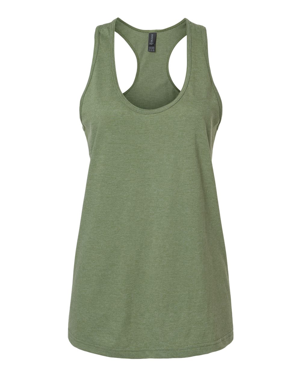 Women's Softstyle® CVC Racerback Tank Top - Front - B02160173 - Cactus