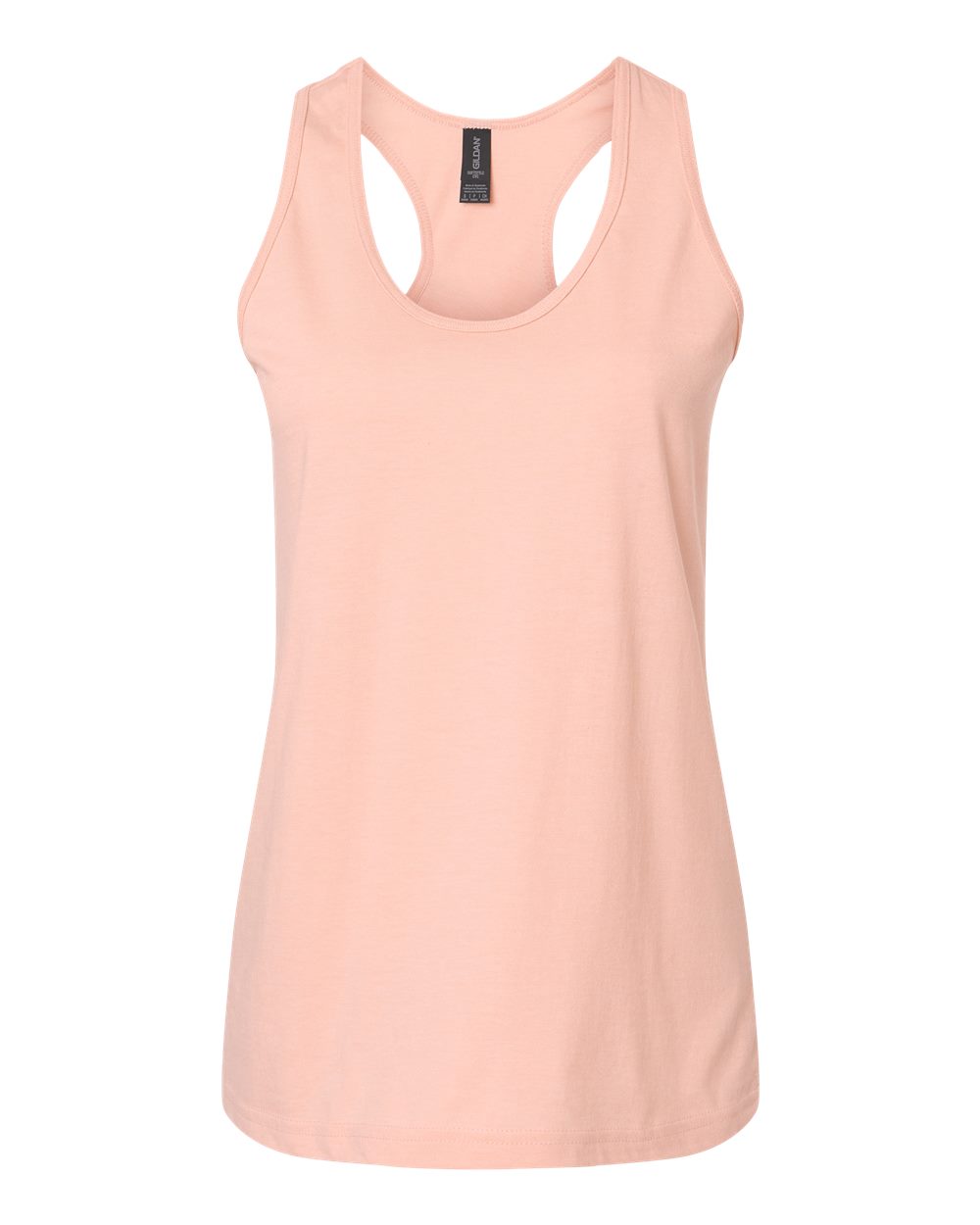 Women's Softstyle® CVC Racerback Tank Top - Front - B02160303 - Dusty Rose