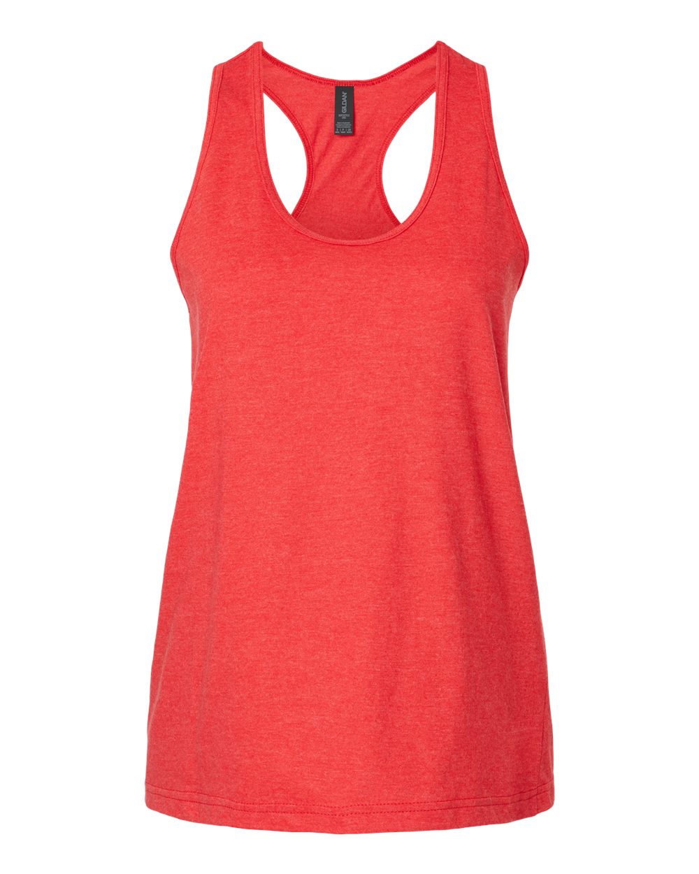 Women's Softstyle® CVC Racerback Tank Top - Front - B02160703 - Red Mist