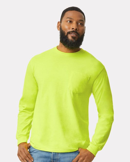 Men's Ultra Cotton® Long Sleeve Pocket T-Shirt - styleImage