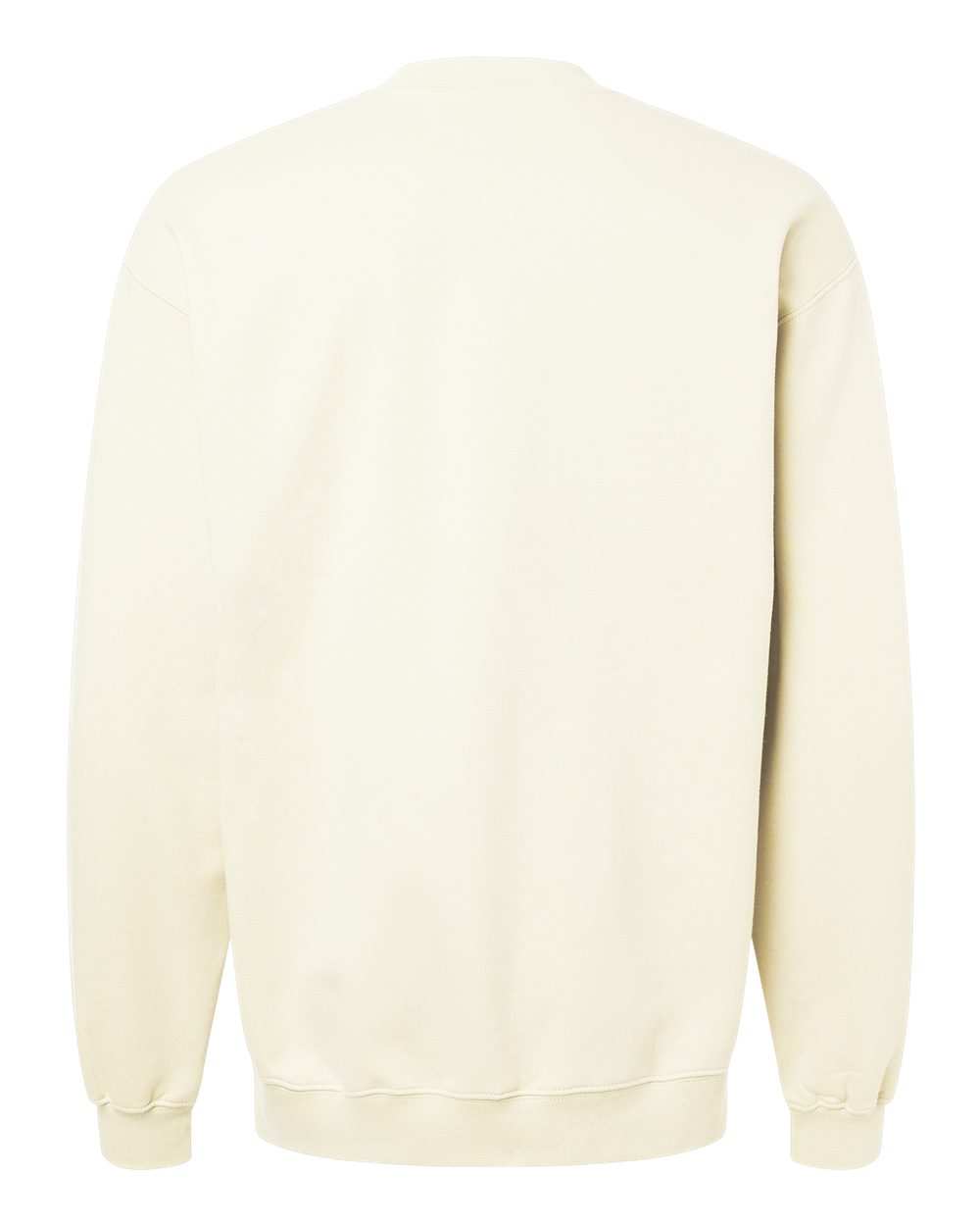 Unisex Softstyle® Midweight 1/4 Zip Sweatshirt - Back - B02660023 - Off White