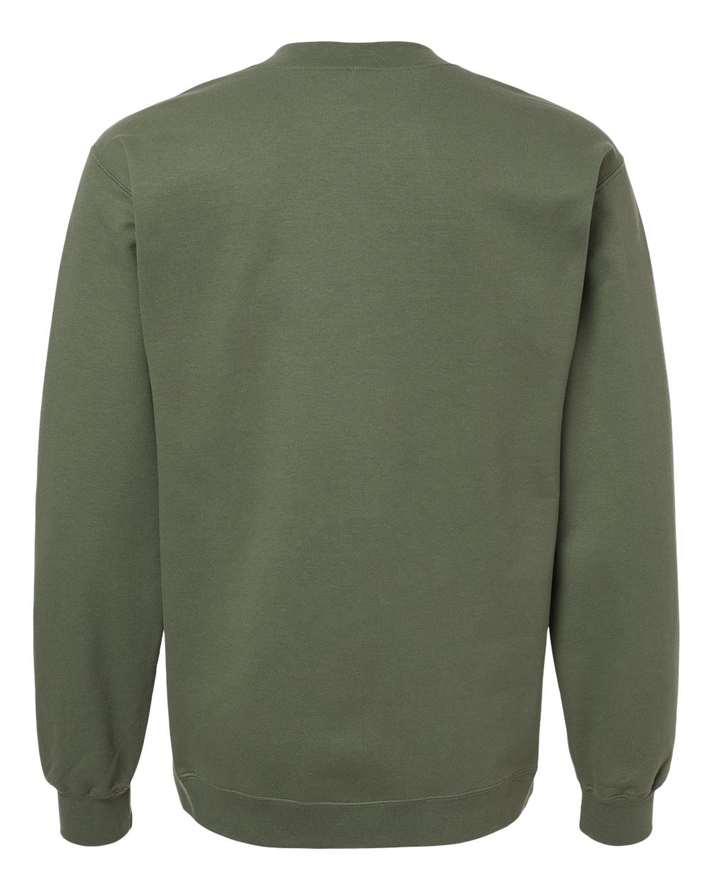 Unisex Softstyle® Midweight 1/4 Zip Sweatshirt - Back - B02660063 - Military Green
