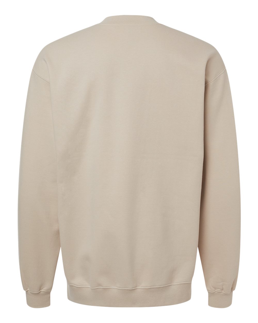 Unisex Softstyle® Midweight 1/4 Zip Sweatshirt - Back - B02660243 - Sand
