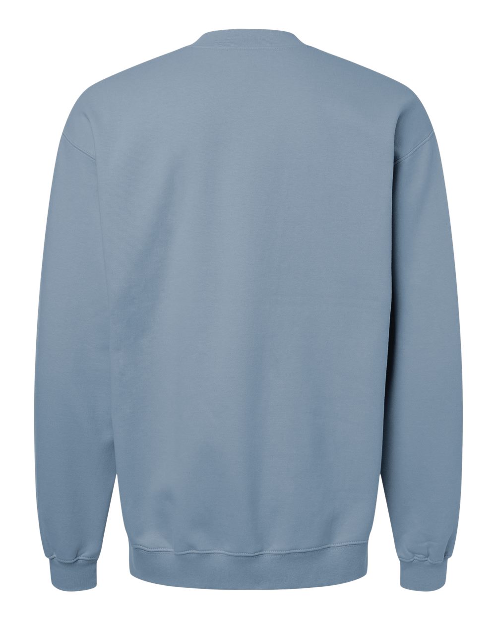 Unisex Softstyle® Midweight 1/4 Zip Sweatshirt - Back - B02660253 - Stone Blue