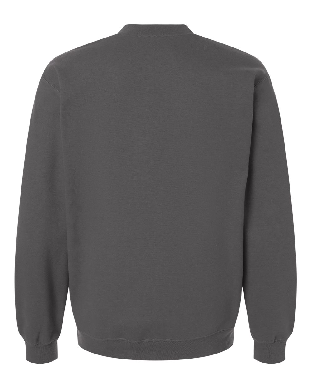 Unisex Softstyle® Midweight 1/4 Zip Sweatshirt - Back - B02660493 - Charcoal