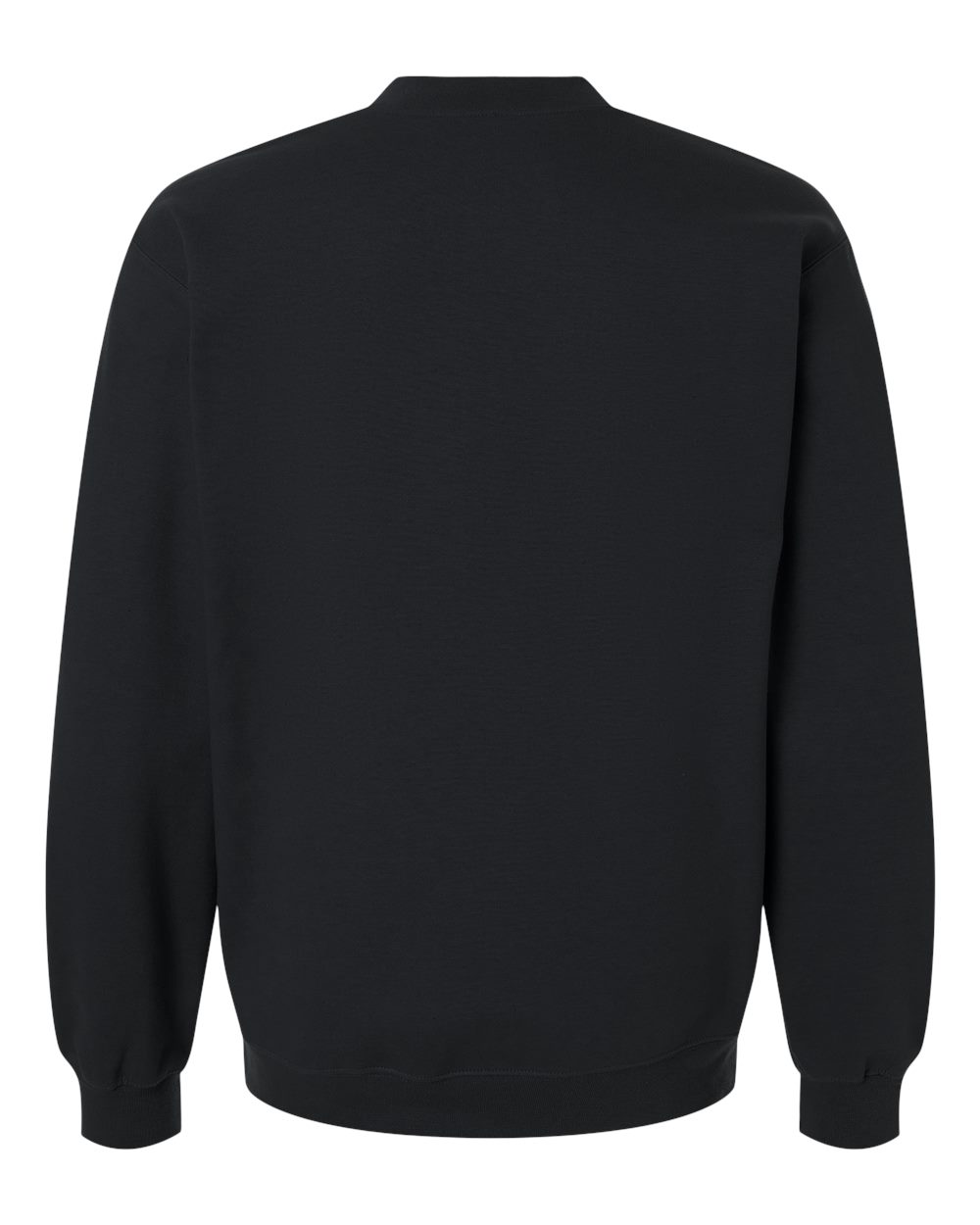 Unisex Softstyle® Midweight 1/4 Zip Sweatshirt - Back - B02660503 - Black