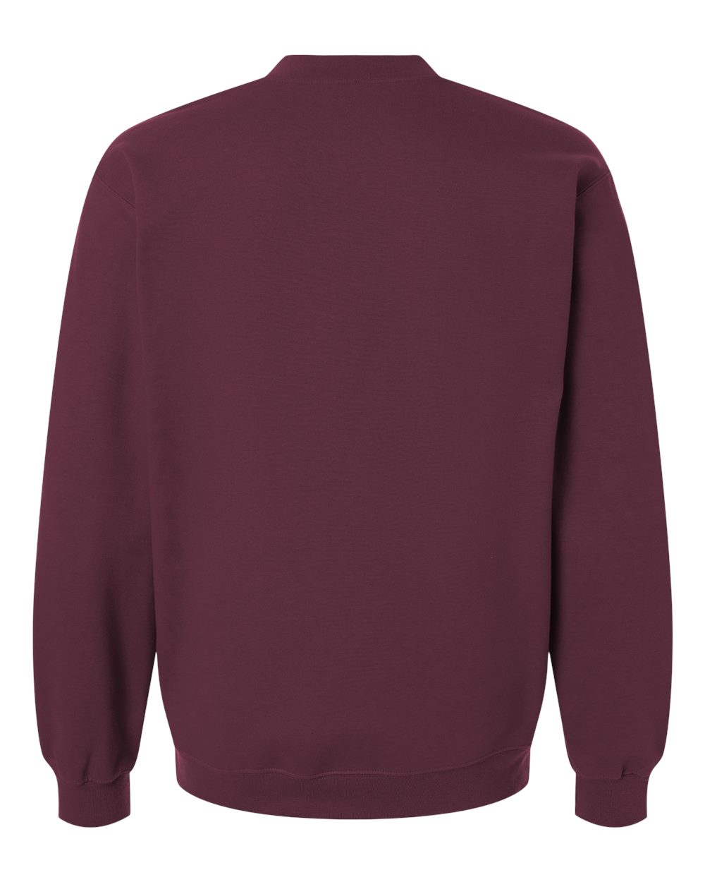 Unisex Softstyle® Midweight 1/4 Zip Sweatshirt - Back - B02660533 - Maroon
