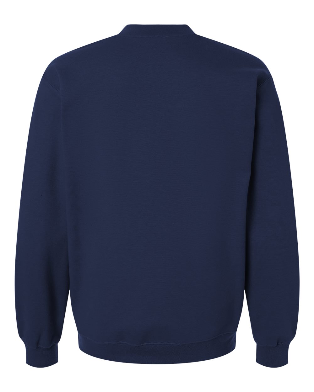 Unisex Softstyle® Midweight 1/4 Zip Sweatshirt - Back - B02660653 - Navy