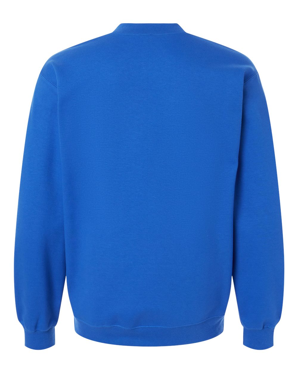 Unisex Softstyle® Midweight 1/4 Zip Sweatshirt - Back - B02660753 - Royal