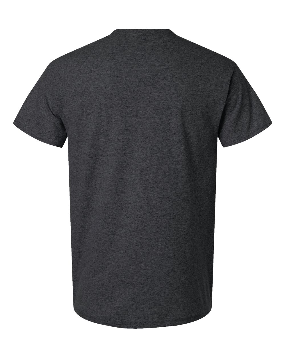 Unisex Light Cotton T-Shirt - Back - B02860222 - Heather Dark Grey