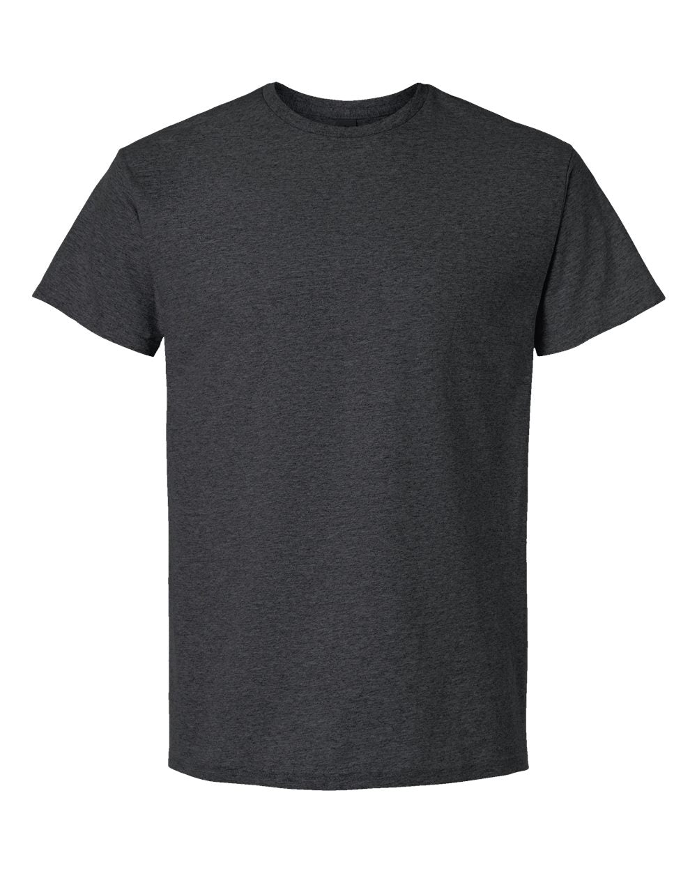 Unisex Light Cotton T-Shirt - Front - B02860222 - Heather Dark Grey