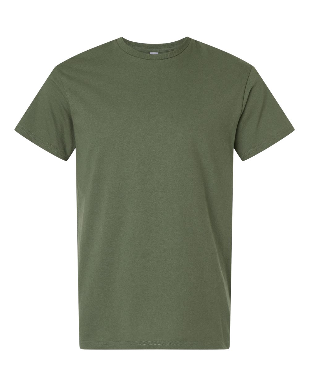 Unisex Light Cotton T-Shirt - Front - B02860322 - Military Green