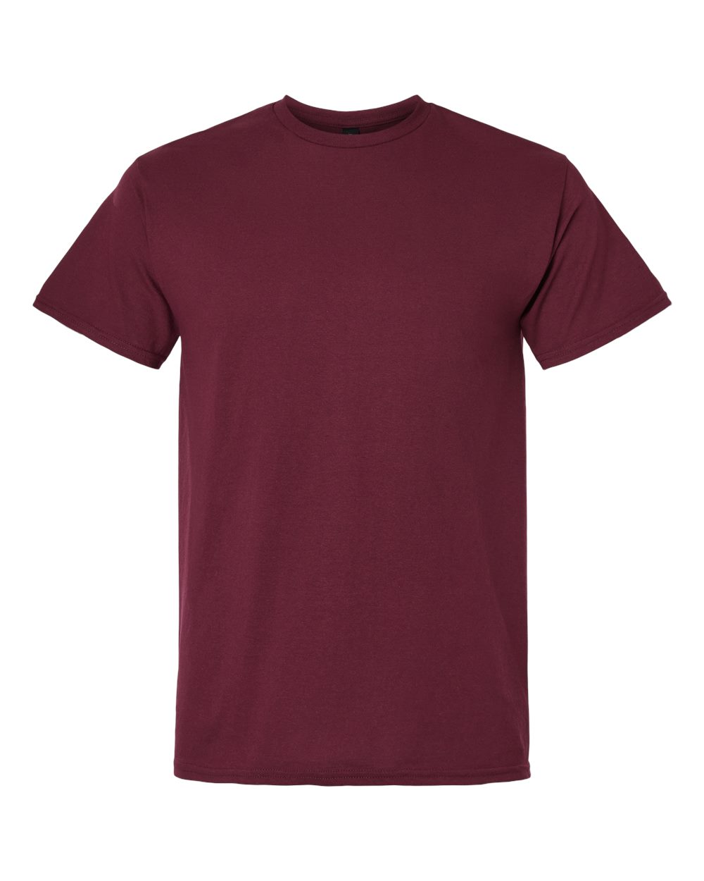 Unisex Light Cotton T-Shirt - Front - B02860532 - Maroon
